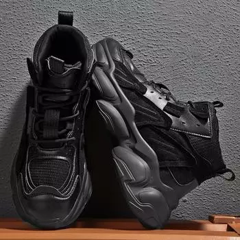Размер 35–46. Мужская обувь. Детская обувь. Повседневная дышащая обувь. Кроссовки для мальчиков и девочек. 39 чёрный