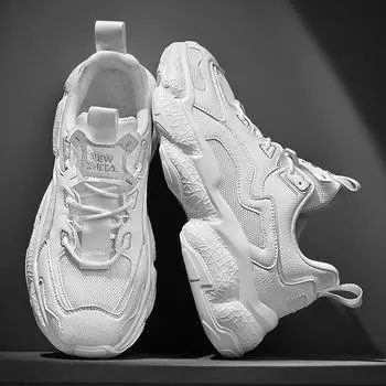 Размер 35–46. Мужская обувь. Детская обувь. Повседневная дышащая обувь. Кроссовки для мальчиков и девочек. 39 белый