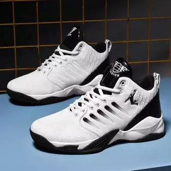 Размер 35–46. Мужская обувь. Детская обувь. Баскетбольная обувь. Спортивная обувь для мальчиков и девочек. 36 белый