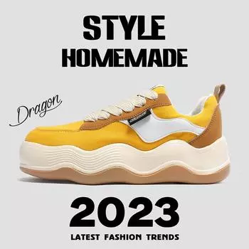 Размер 35–46. Мужская обувь. Детская обувь. Повседневная дышащая обувь. Кроссовки для мальчиков и девочек. 36 жёлтый