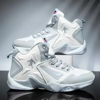 Размер 35–46. Мужская обувь. Повседневная детская обувь. Баскетбольная обувь. Спортивная обувь для мальчиков и девочек. 34 серый