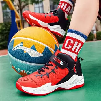 Размер 35–46. Мужская обувь. Повседневная детская обувь. Баскетбольная обувь. Спортивная обувь для мальчиков и девочек. 31 красный
