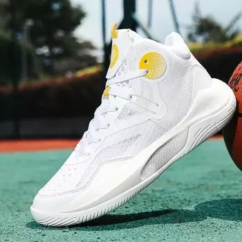 Размер 35–46. Мужская обувь. Повседневная детская обувь. Баскетбольная обувь. Спортивная обувь для мальчиков и девочек. 36 белый