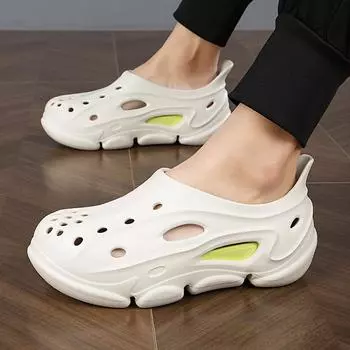 Размер 36~45 Летние женские и мужские тапочки на платформе для отдыха на природе пляжные сандалии мужские мягкие EVA домашние тапочки для влюбленных шлепанцы 36