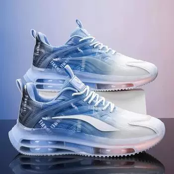 Размер 36-47 Мужские Женские Кроссовки Воздушная Подушка TPR Подошва Air Mash Vamp Легкие Кроссовки Для Бега Баскетбола Спортивные Кроссовки Для Пар 36 чёрный