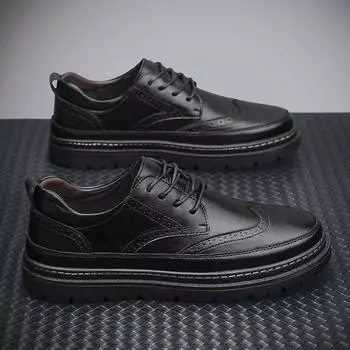 Размер 37-48. Мужская обувь. Детская обувь. Кожаная обувь. Деловая обувь. Повседневные дышащие кроссовки для детей. 38 чёрный
