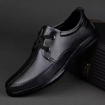 Размер 37-48. Мужская обувь. Детская обувь. Кожаная обувь. Деловая обувь. Повседневные дышащие кроссовки для детей. 38 чёрный