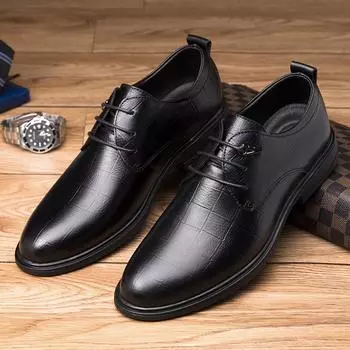 Размер 37-48. Мужская обувь. Детская обувь. Кожаная обувь. Деловая обувь. Повседневные дышащие кроссовки для детей. 38 чёрный