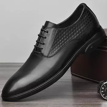 Размер 37-48. Мужская обувь. Детская обувь. Кожаная обувь. Деловая обувь. Повседневные дышащие кроссовки для детей. 38 чёрный