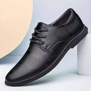 Размер 37-48. Мужская обувь. Детская обувь. Кожаная обувь. Деловая обувь. Повседневные дышащие кроссовки для детей. 37 чёрный
