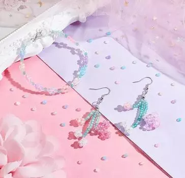 Размер 3 мм Единый Изготовление ювелирных изделий Для DIY Стекло Матовые Цвета Разделитель Бисер Бусины Ремесло Шитье Круглые 700 Шт./Пакет Прозрачный трава зеленый