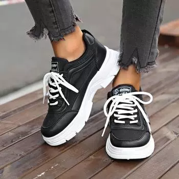 Размер 43 женские кроссовки новый модный тренд дышащие сетчатые кроссовки удобные мягкие повседневные туфли на платформе для женщин 35 чёрный