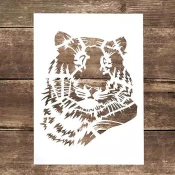 Размер А4 DIY ремесло многослойный тигр трафарет для настенной живописи Скрапбукинг штамповка альбом декоративное тиснение бумажная карта трафарет шаблон