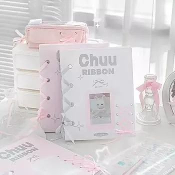 Размер B5 Милый шикарный блокнот для студентки-девочки Белый Розовый Цвет Ленточный Переплет Тетрадь Модный Декор DIY Журнал для скрапбукинга