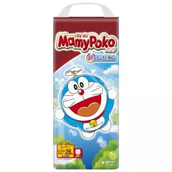 Размер больше, чем у Mommy Poko Pants Подгузники Doraemon 26 штук [Pants Big] (13~28 кг) белый