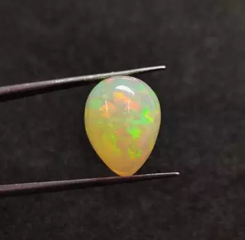 Размер кольца 16x12x10 мм, высокое качество, натуральный размер кольца, Welo Fire, эфиопский опал, кабошон, драгоценный камень, 8 карат