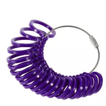 Размер кольца, измерительный прибор для измерения размера пальца, набор инструментов для ювелирных изделий, инструменты 3-13 фиолетовый