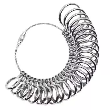 Размер кольца в Великобритании, стандартный измерительный инструмент для ювелирных изделий, размер колец, размер металлического кольца на палец, измерительный прибор