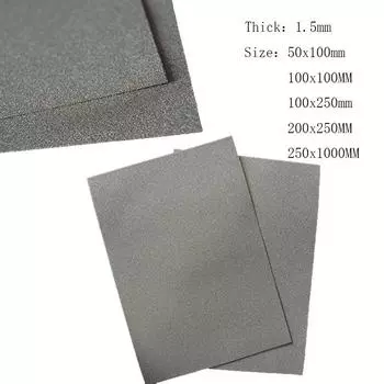 Размер никелевой пены 1,5 мм Толщина для батареи, электрическая емкость 50*100 мм/100*100 мм/100*250 мм/200*250 мм/250*1000 мм 1.5x50x100mm