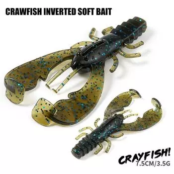 Размер рыболовных приманок спортивного аксессуара MUQZI прочный яркий цвет TPR резиновый мини G