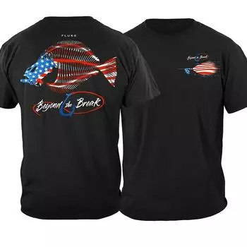 Размер S-4XL Флаг США Fluke Skeleton Патриотическая Подарочная футболка для рыболовов с коротким рукавом Повседневная летняя мужская футболка с круглым вырезом S белый