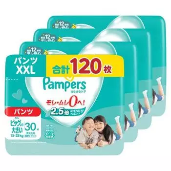 [Размер трусиков больше, чем большой] Pampers Smooth Care Pants Подгузники XXL (15~28 кг) 120 предметов в коробке