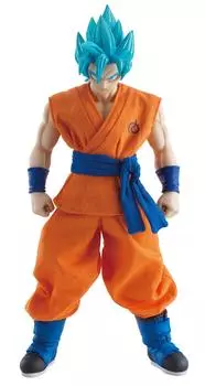 Размеры DRAGONBALL SSGSS Son Goku 22 см, мягкая раскрашенная подвижная фигурка, приблизительно. винил/ткань