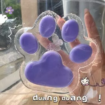 Разминающая мультяшная игрушка-фиджет, супер большая игрушка-щипок для кошек, игрушка-кошачья лапка, сжимающая игрушку для детей, сложная кукла розовый