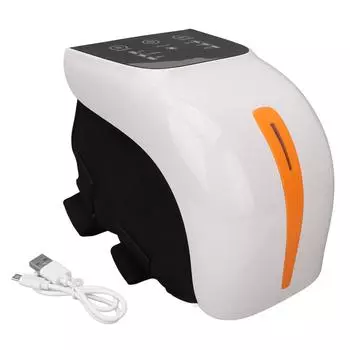 Разминающий массажер для колена, беспроводной, вибрационный, согревающий, со светодиодным экраном, аккумуляторный, артритный массаж