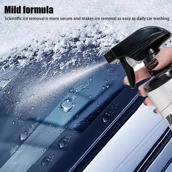 Размораживатель для лобового стекла автомобиля 500 мл Размораживатель для дворников и зеркал автомобиля Профессиональный очиститель стекол автомобиля мгновенно тает лед и зима