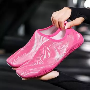 Разноцветная мужская и женская пляжная обувь, легкая дышащая противоскользящая быстросохнущая обувь для плавания 40