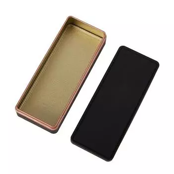 Разноцветная жесть, прямоугольный ящик для хранения, контейнер с крышкой, маленькие жестяные коробки, пустые контейнеры, ящик для хранения, органайзер синий