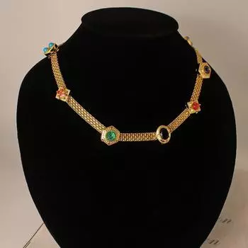 Колье Mihmily из натуральных драгоценных камней, индивидуальность в стиле ретро