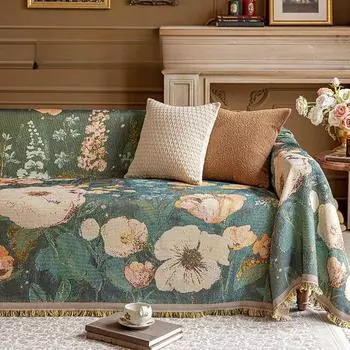 Разноцветное полотенце Sandhair, современный простой стиль, полиэфирное волокно, прямоугольное и устойчивое к царапинам от кошек, чехол для дивана Four All Seasons 180x130