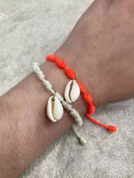 Разноцветные браслеты из ракушек эксклюзивного дизайна ручной работы, аксессуар для летнего пляжа Lote de 1 Colores Mixtos