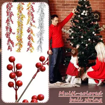 Разноцветные гирлянды из шариков, гибкие и универсальные наружные украшения для вечеринок, Рождества и U6W0 black-1set