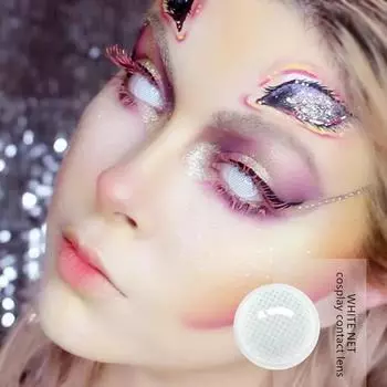 Разноцветные линзы EYESHARE, аниме, косплей, Шаринган, глаза, цветные линзы для косметики для глаз, белые серые линзы, контактные линзы soft