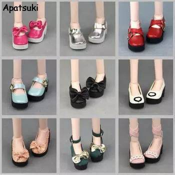 Разноцветные модные кукольные туфли 6 см для 1/4 куклы BJD, туфли на высоком каблуке для куклы XINYI 45-50 см, аксессуары для кукол 1:4 оранжевый