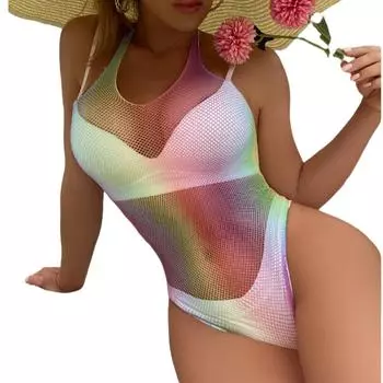 Разноцветные полосы сексуальное женское белье боди черные чулки для всего тела боди с вырезами для эротического взрослого женского секс-игрового костюма