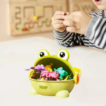 Разноцветные прыгающие пасхальные лягушки, забавные прыгающие лягушки-игрушки для детей зелёный