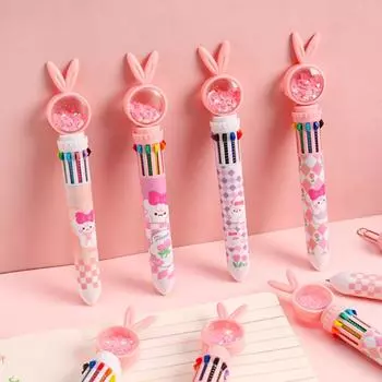 Разноцветные ручки для письма, быстросохнущая маркерная ручка, симпатичная шариковая ручка для студента B