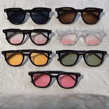 Разноцветные солнцезащитные очки Румяна с градиентом Солнцезащитные очки Летняя красота Артефакт Camellia Oleifera Abel. Солнцезащитные Очки