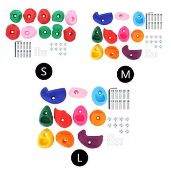 Разноцветные зацепки для скалолазания. Безопасно использовать. Большие захваты для скальных стен. Захваты для лазания на открытом воздухе.