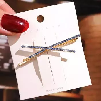 Разноцветные заколки для волос Х-образные цветные заколки для волос Металлическая заколка для челки белый