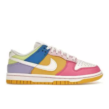 Разноцветные женские кроссовки Nike Dunk Low Sail Solar-Flare FD9923-111 35.5