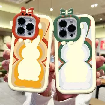 Разноцветный чехол для телефона с рисунком кролика, чехол для телефона с линзами Monster, мягкий защитный чехол для Xiaomi Redmi Redmi 10