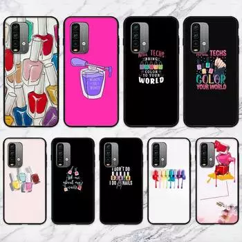 Разноцветный чехол для телефона с рисунком лака для ногтей для Xiaomi9 10 11PRO LITE Redmi NOTE7 8 9 10A PRO K40 Poco3 Shell RedmiNote8