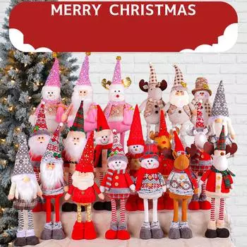 Разнообразие рождественских стоячих телескопических кукол для окон отелей, рождественских снеговиков, лосей, декоративных украшений
