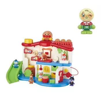 Разнообразные яркие куклы Anpanman First House DX. Возраст от 2 лет и старше. [BANDAI] звуки, огни! (Бонус Melonpanna-chan включен)