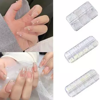 Разные размеры, белые советы по дизайну ногтей, полужемчужины, 3D-бусины для ногтей, украшения из стразов, принадлежности для маникюра в салонах красоты своими руками C
